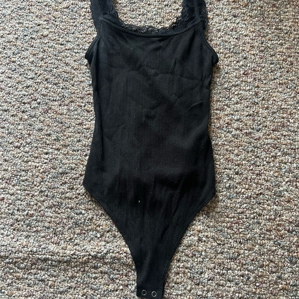 American Eagle Outfitters Black Bodysuit Classic Tank Style